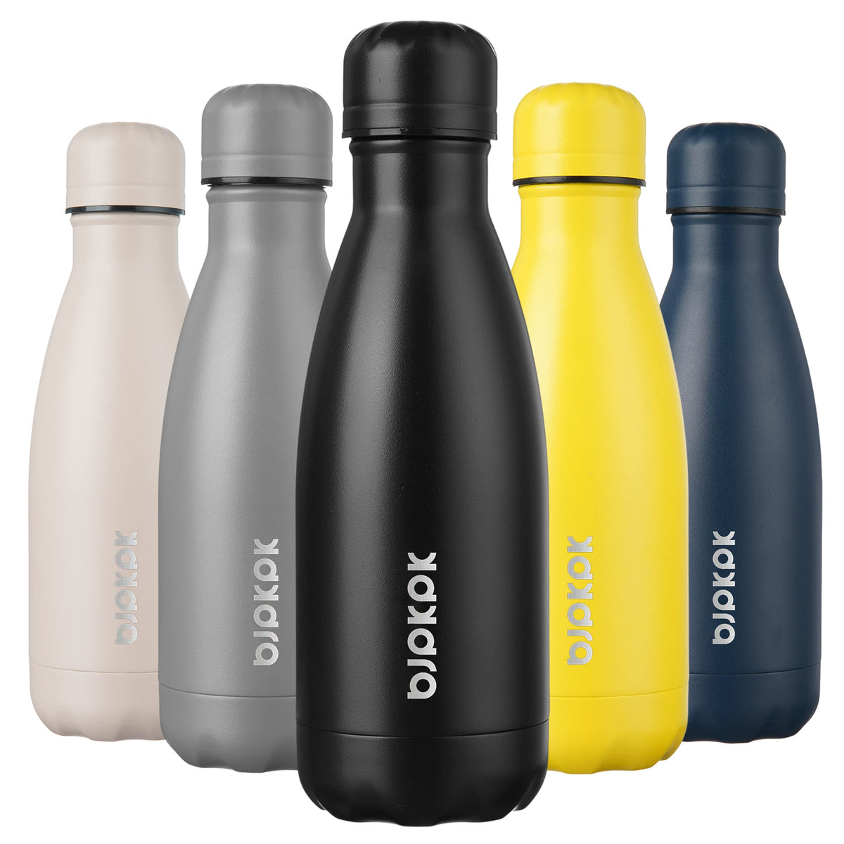 BJPKPK 12 oz Small Mini Water Bottle, Insulated Stainless Steel Flask