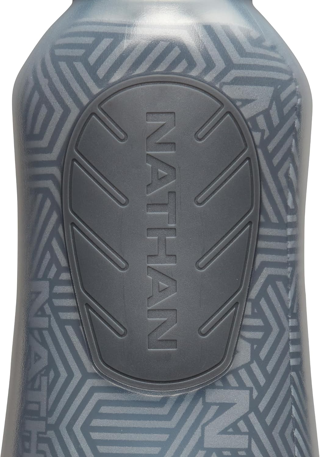Nathan SpeedDraw 2 Insulated Handheld Running Water Bottle Flask – Double-Wall Insulation, Ergonomic Grip, Blast Valve Cap, Phone & Key Storage Pockets, Reflective Design - 18oz, Deep Blue