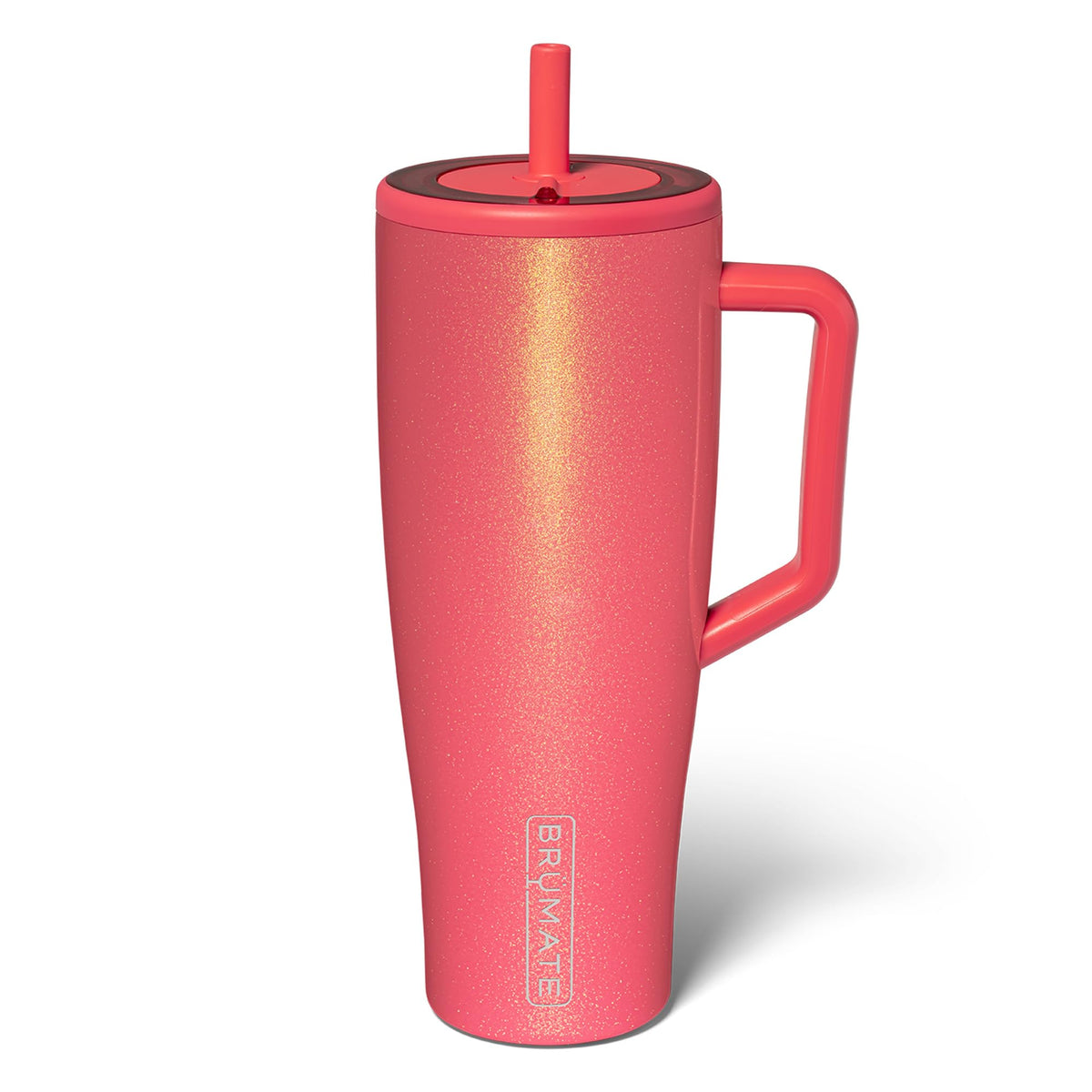 BrüMate Era 40 oz Tumbler with Handle & Straw | 100% Leakproof Insulated Water Bottle Tumbler with Lid & Flexible SoftSip Straw | Made of Stainless Steel | Cup Holder Friendly | 40oz (Nightfall Blue)