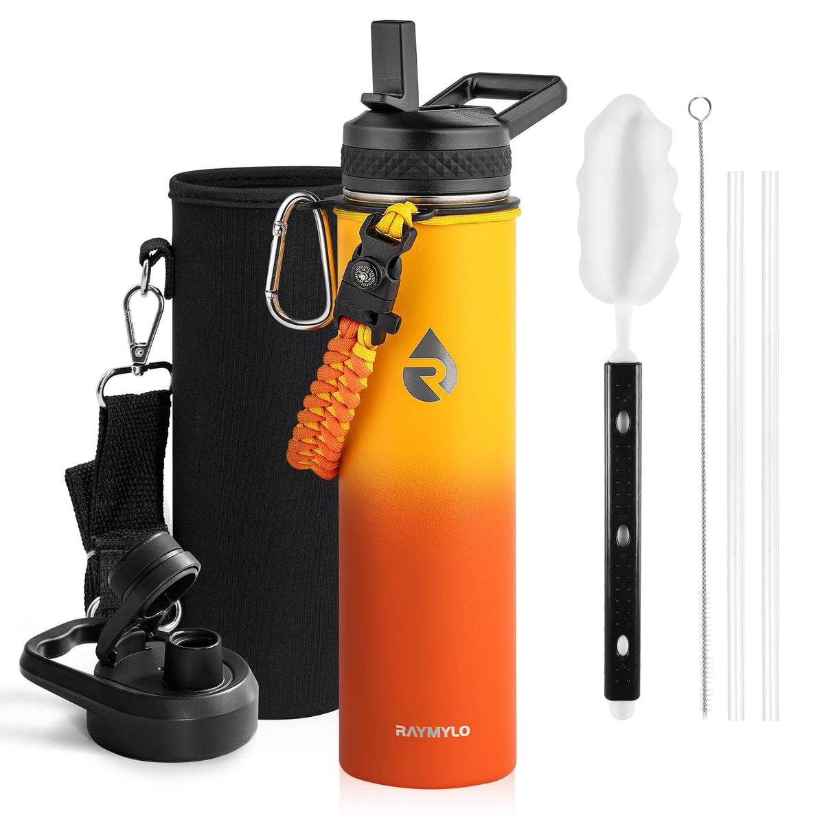 RAYMYLO Insulated Water Bottle 64 oz, Triple Wall Vacuum Stainless Steel