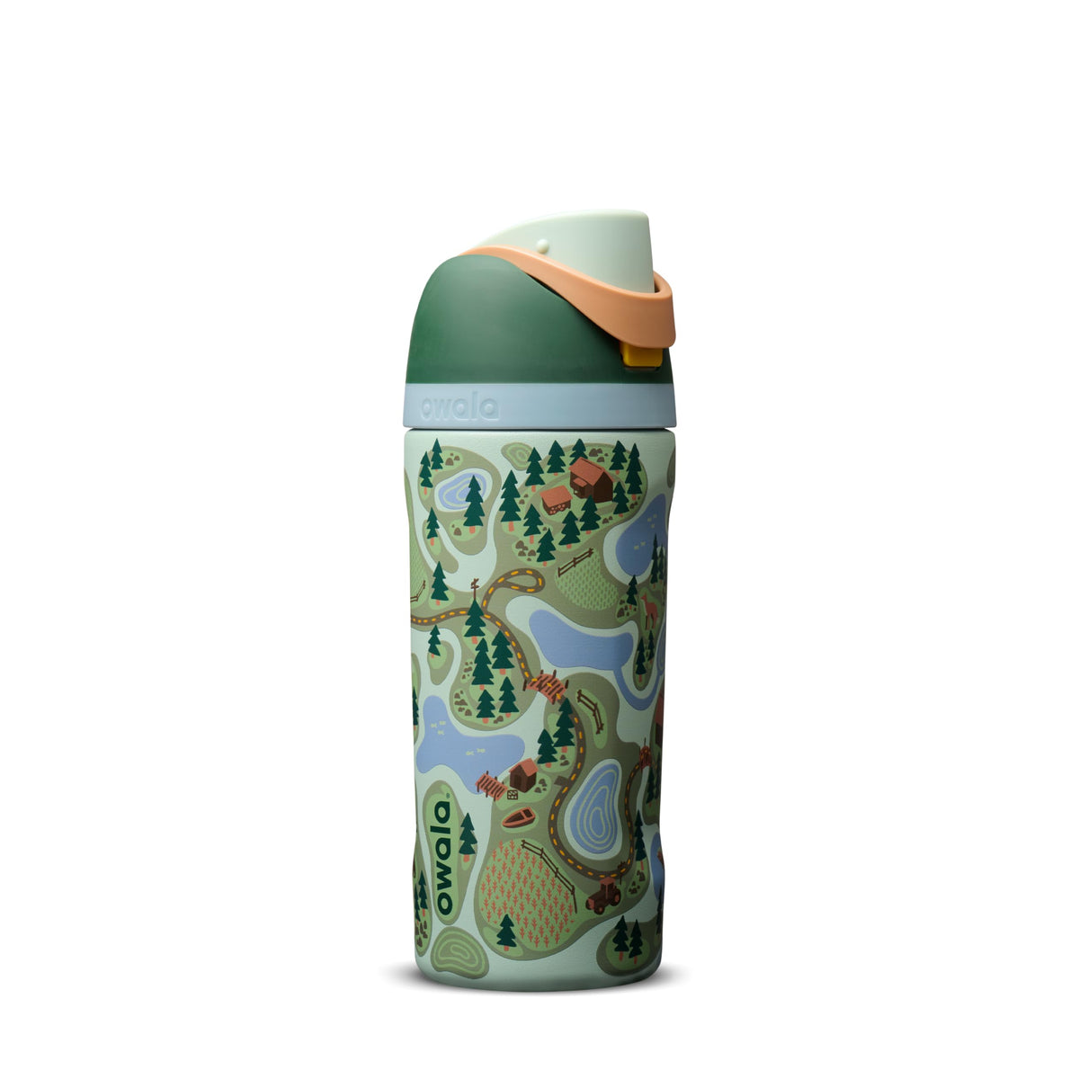 Owala FreeSip Stainless Steel Water Bottle 24 oz Shy Marshmallow