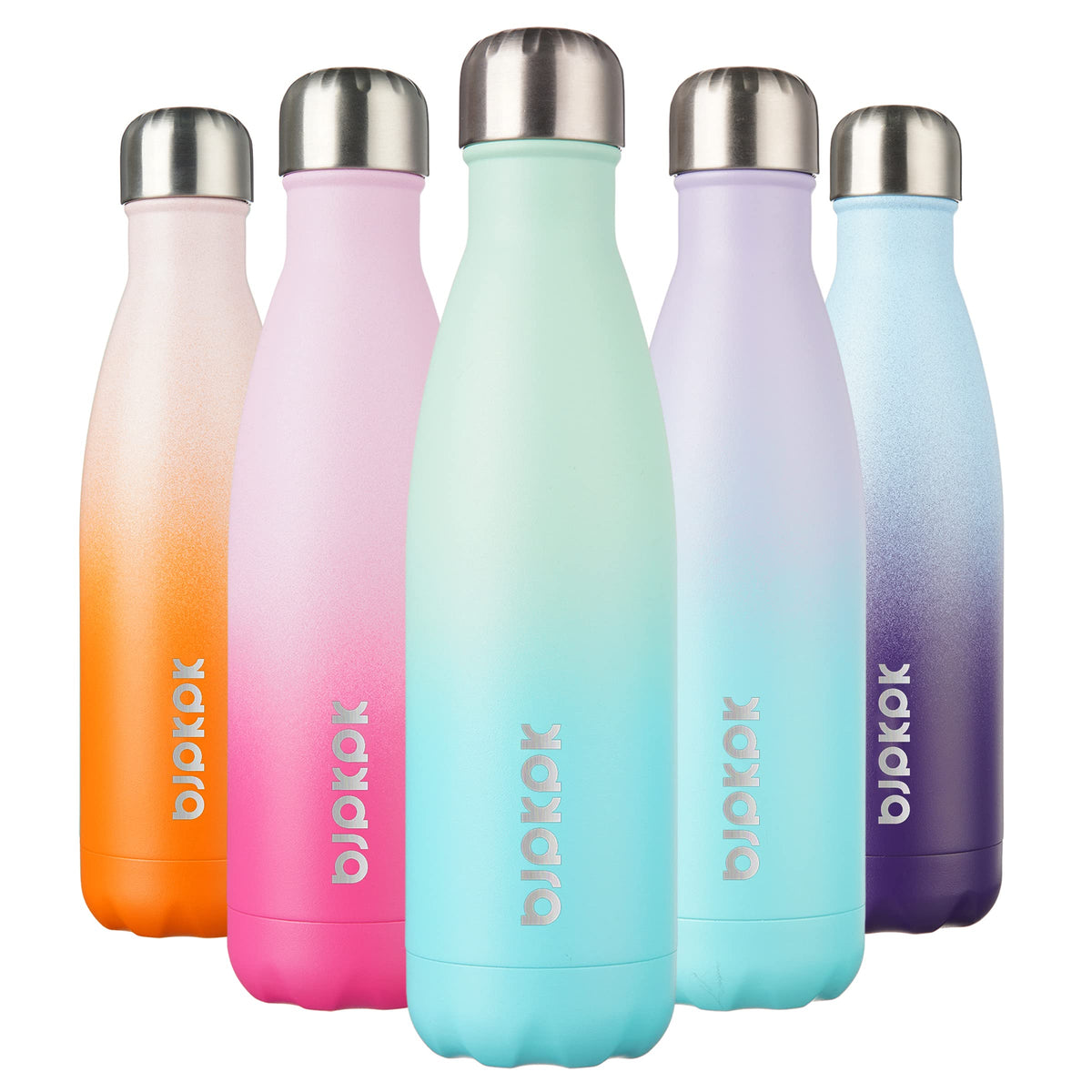 BJPKPK 12 oz Small Mini Water Bottle, Insulated Stainless Steel Flask