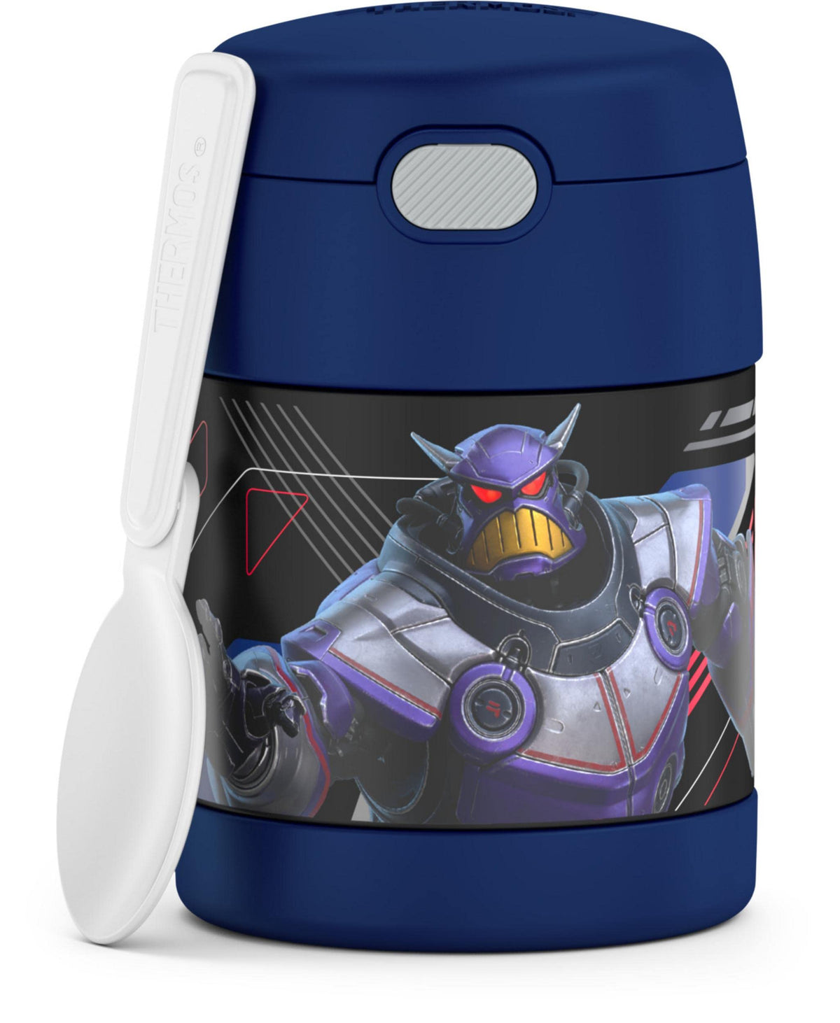 THERMOS FUNTAINER Kids Food Jar with Spoon, 10oz, Navy