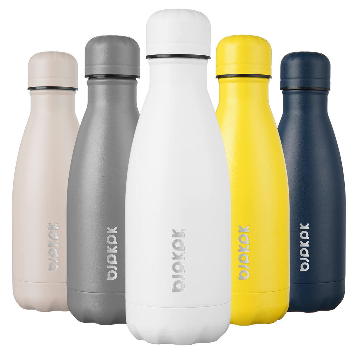 BJPKPK 12 oz Small Mini Water Bottle, Insulated Stainless Steel Flask