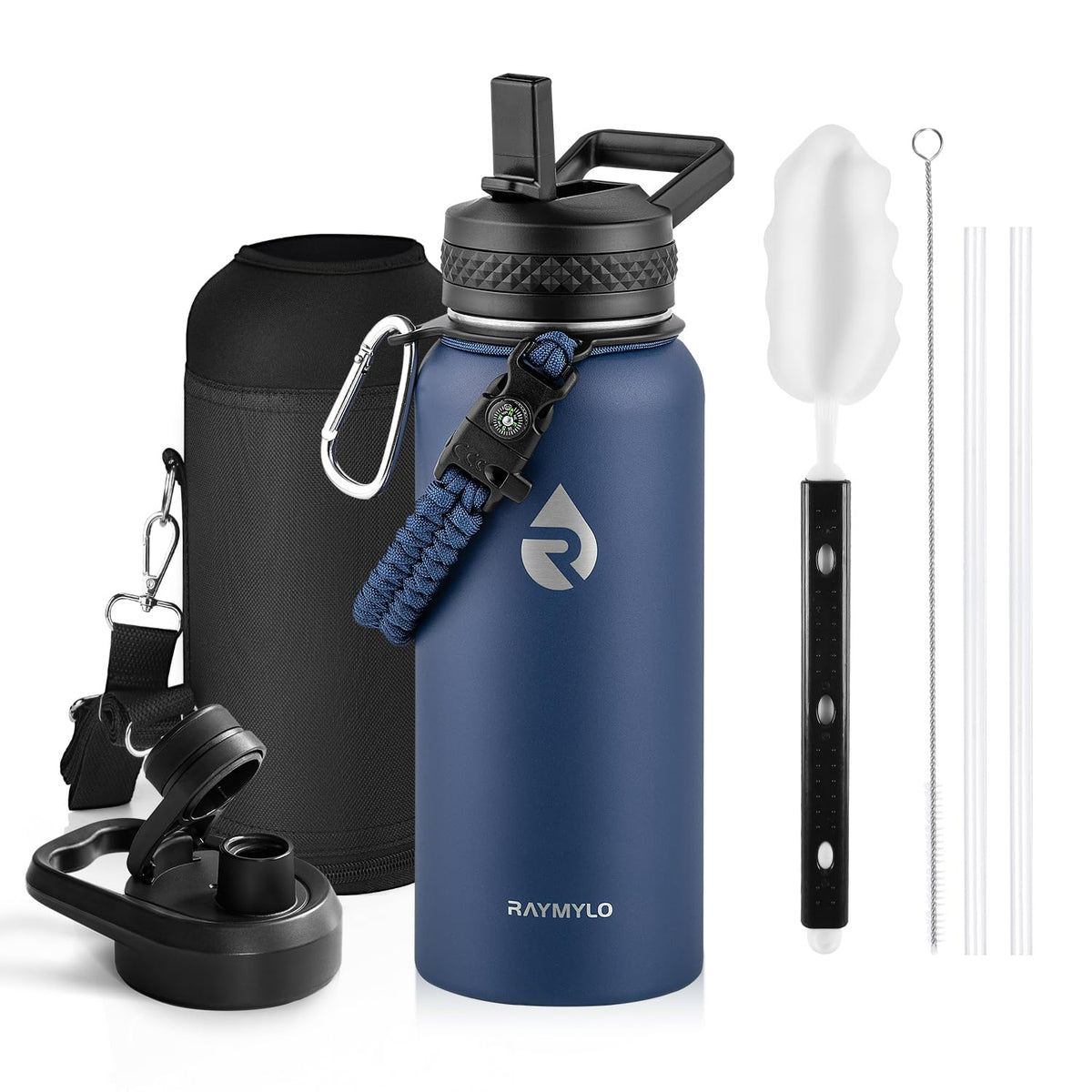 RAYMYLO Insulated Water Bottle 87 oz, Triple Wall Vacuum Stainless Steel
