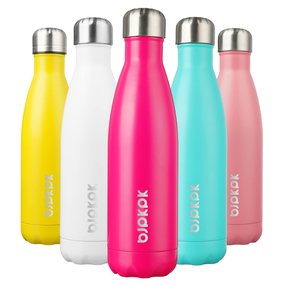BJPKPK 12 oz Small Mini Water Bottle, Insulated Stainless Steel Flask