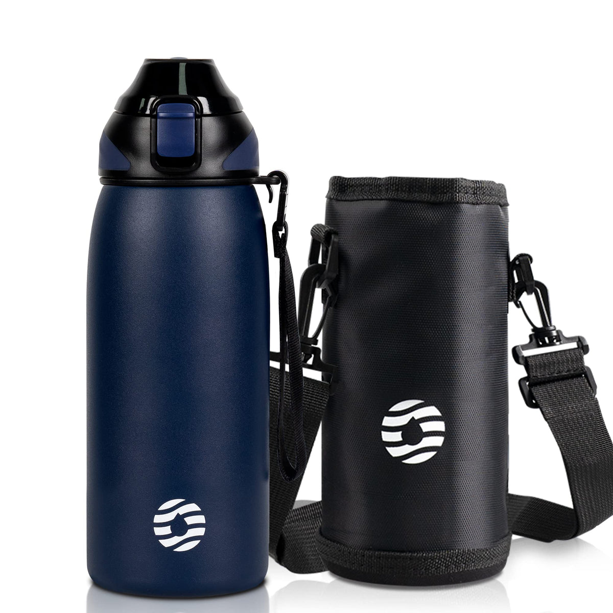 Fjbottle Insulated Water Bottle,27 oz Stainless Steel Wide Mouth Sports Water Bottle Double Wall Vacuum Leak Proof BPA Free Drinks Flask Keep Hot Or Cold Thermo Mug For university,Outdoor,Travel,Gym