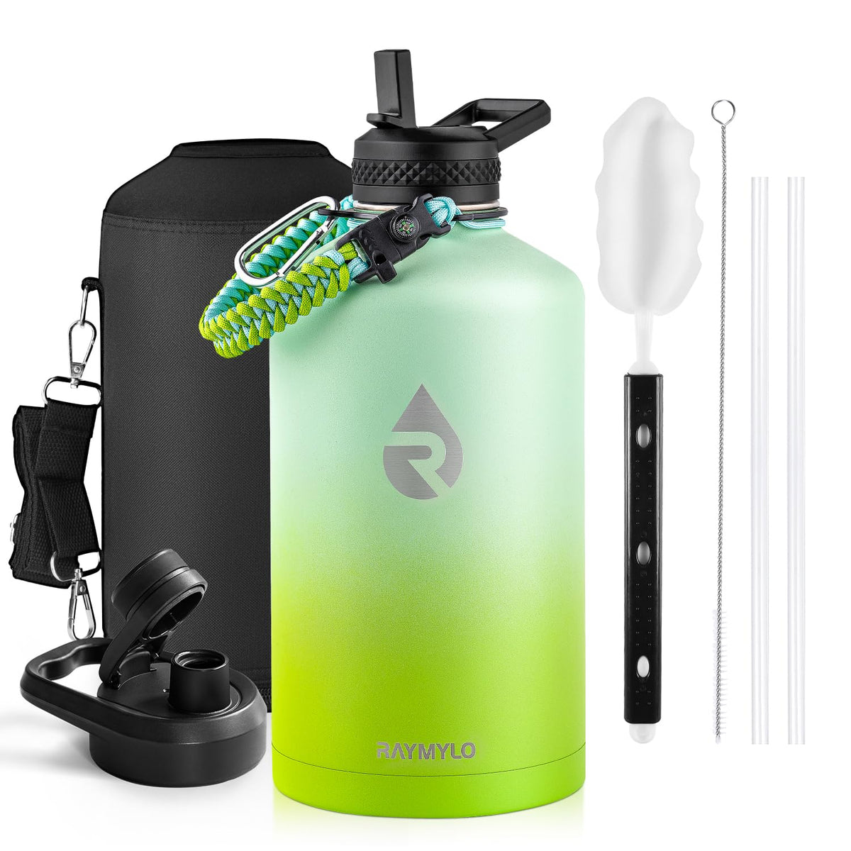 RAYMYLO Insulated Water Bottle 40 oz, Triple Wall Vacuum Stainless Steel