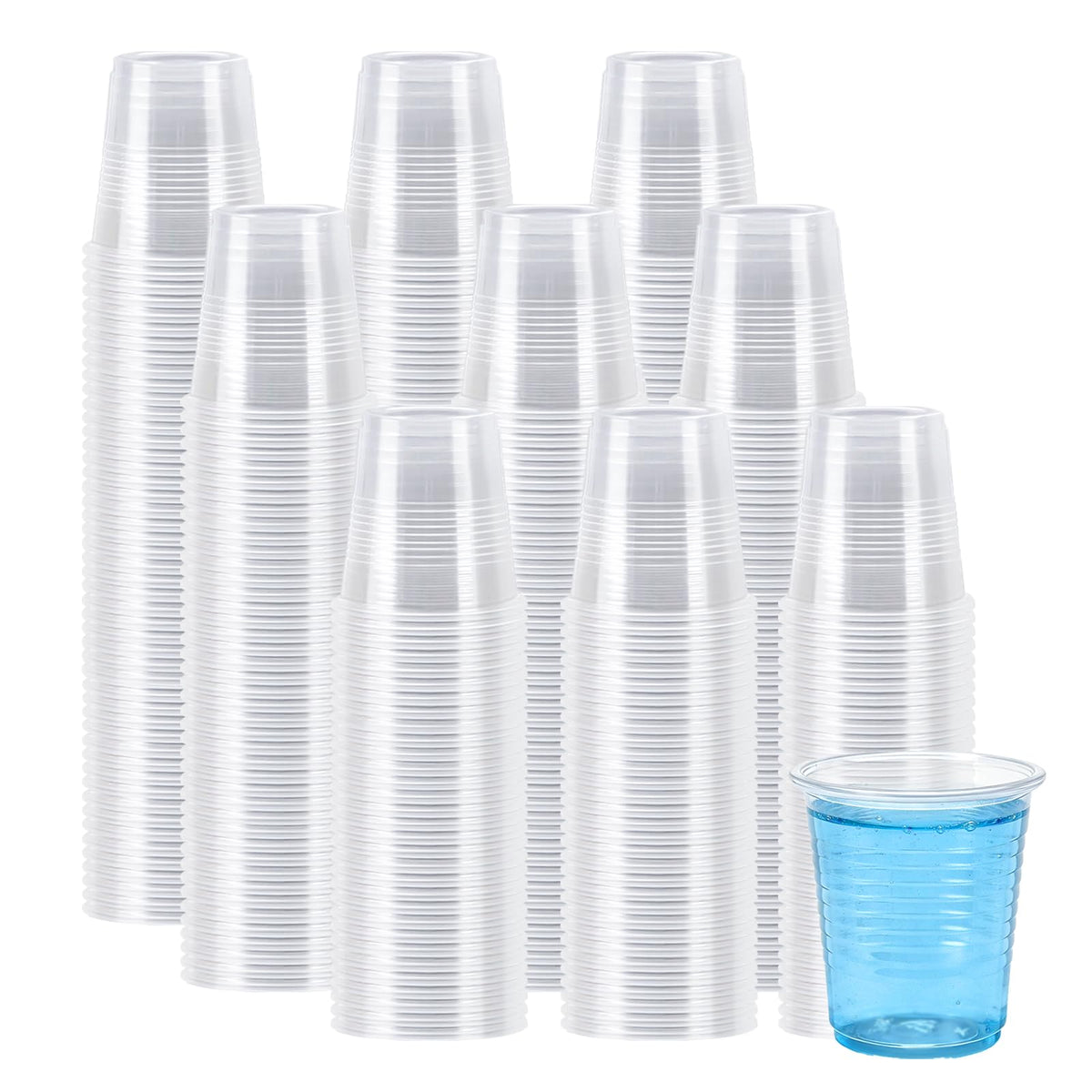 Lamosi 500 Pack 7 oz Plastic Cups, Disposable Clear Water Cups