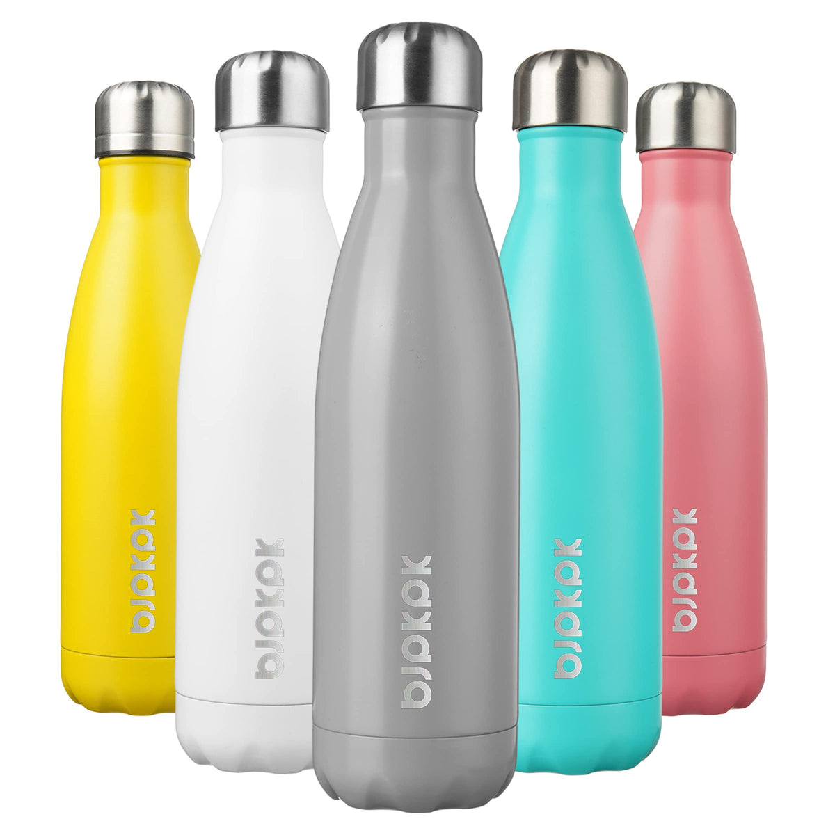 BJPKPK 12 oz Small Mini Water Bottle, Insulated Stainless Steel Flask