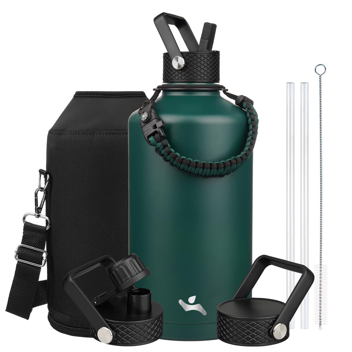 Konokyo 22 oz Insulated Stainless Steel Water Bottle with Straw Lid