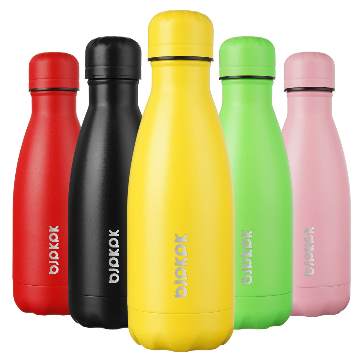 BJPKPK 12 oz Small Mini Water Bottle, Insulated Stainless Steel Flask