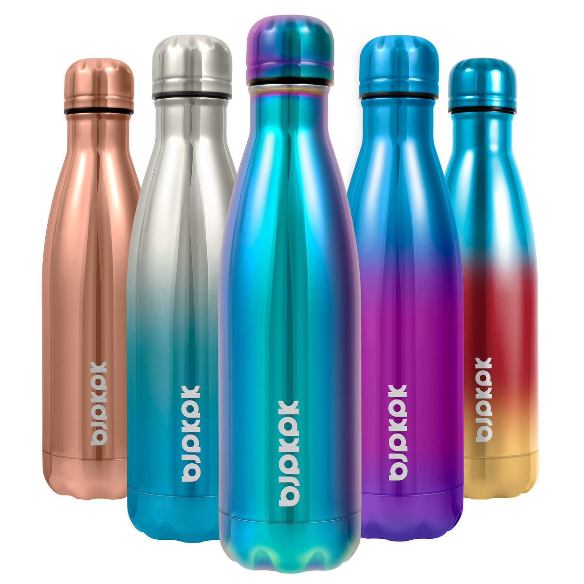 BJPKPK 12 oz Small Mini Water Bottle, Insulated Stainless Steel Flask