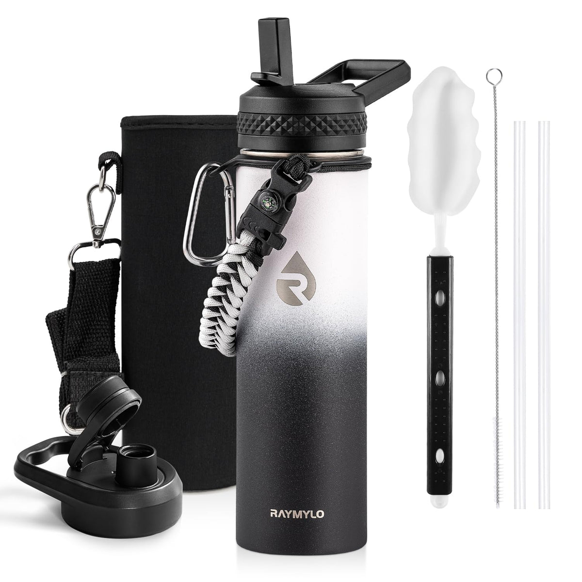 RAYMYLO Insulated Water Bottle 64 oz, Triple Wall Vacuum Stainless Steel
