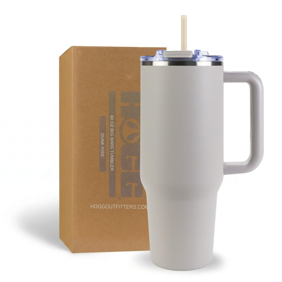 Hogg Big Swig 40oz Tumbler with Handle and Straw - Red, 40 oz Tumbler, Insulated Cup with Handle, 40oz Water Bottle with Straw, Thermal Cups, Leak Proof Lid, Travel Mugs, Stainless Steel