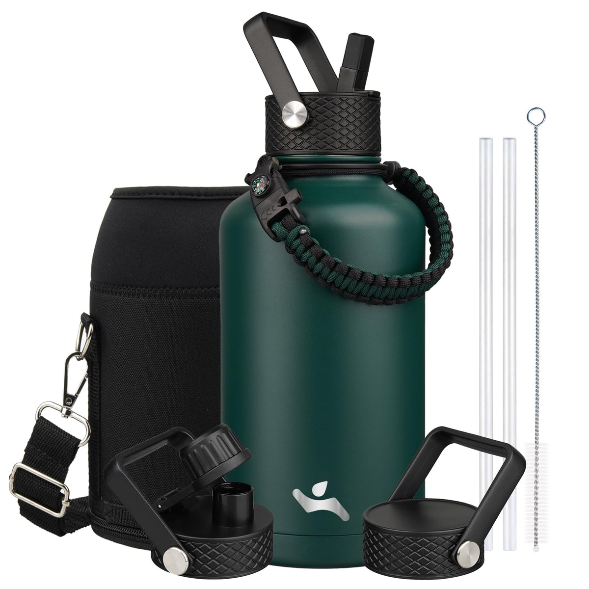 Konokyo 22 oz Insulated Stainless Steel Water Bottle with Straw Lid