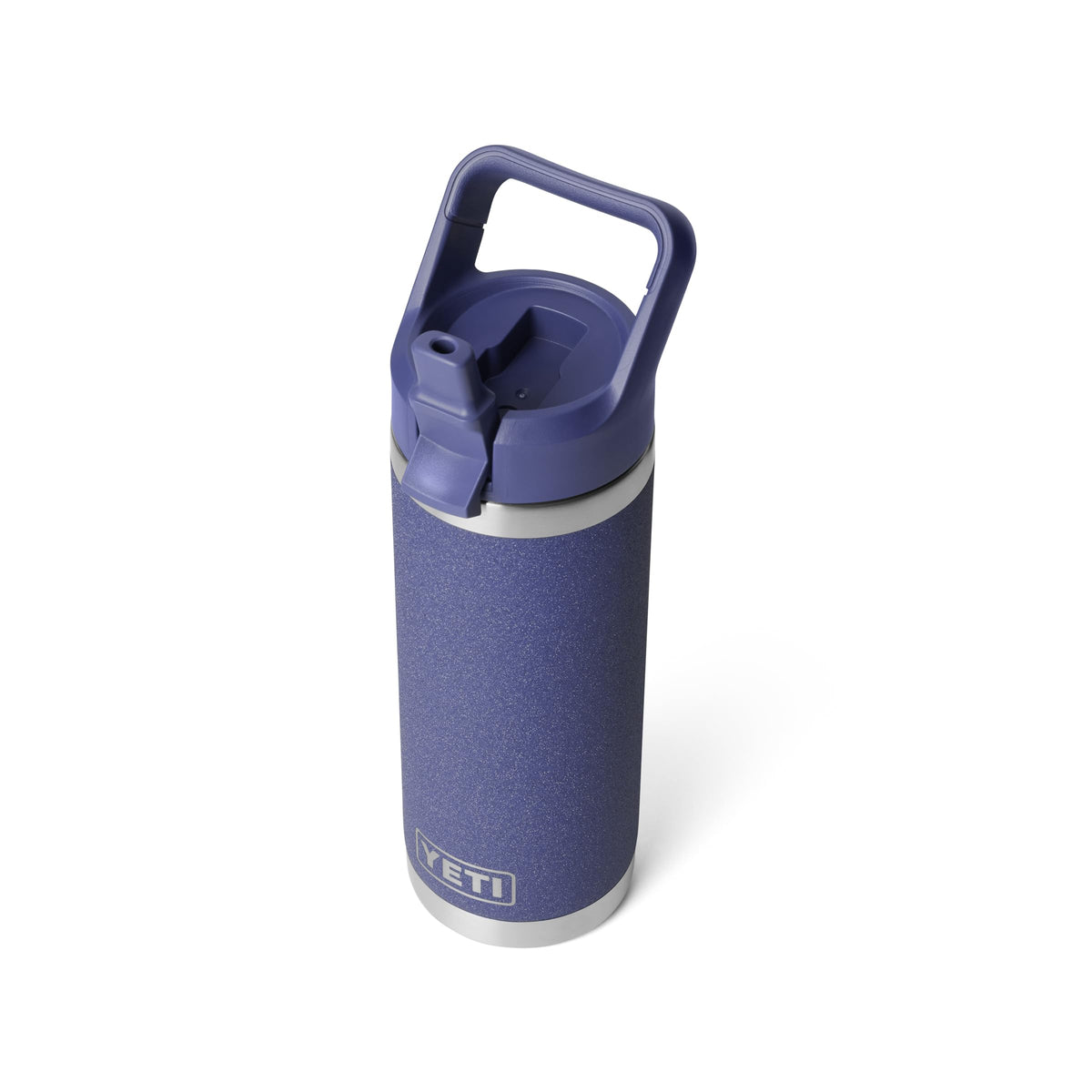 YETI Rambler 18 oz Bottle, Vacuum Insulated, Stainless Steel with Straw Cap, Navy