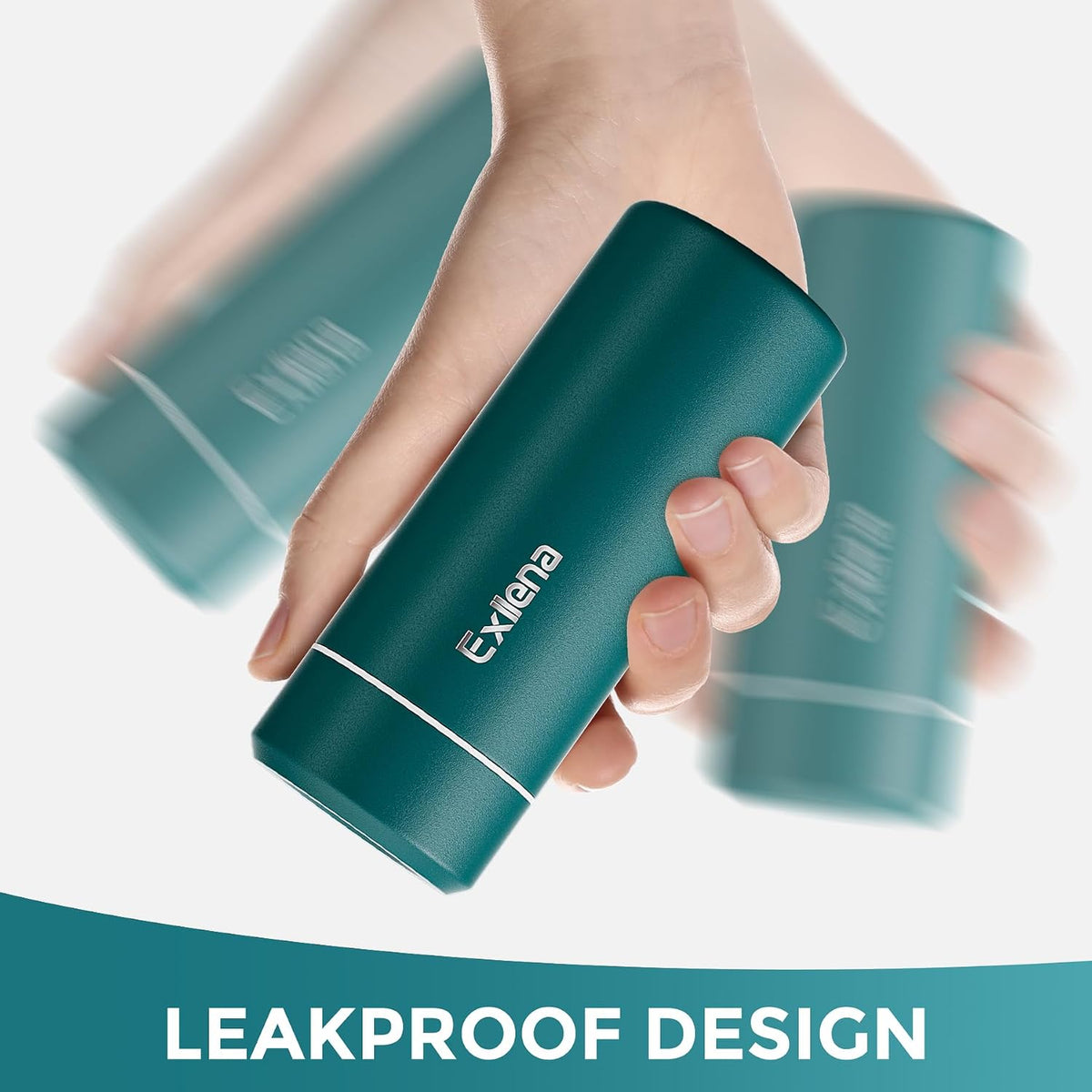 【Upgraded】Exllena Small Insulated Water Bottle 8 oz/250ml– Mini Insulated Water Bottle for Hot & Cold Drinks, Perfect Small Flask for Travel, Purse...(Lake Blue)