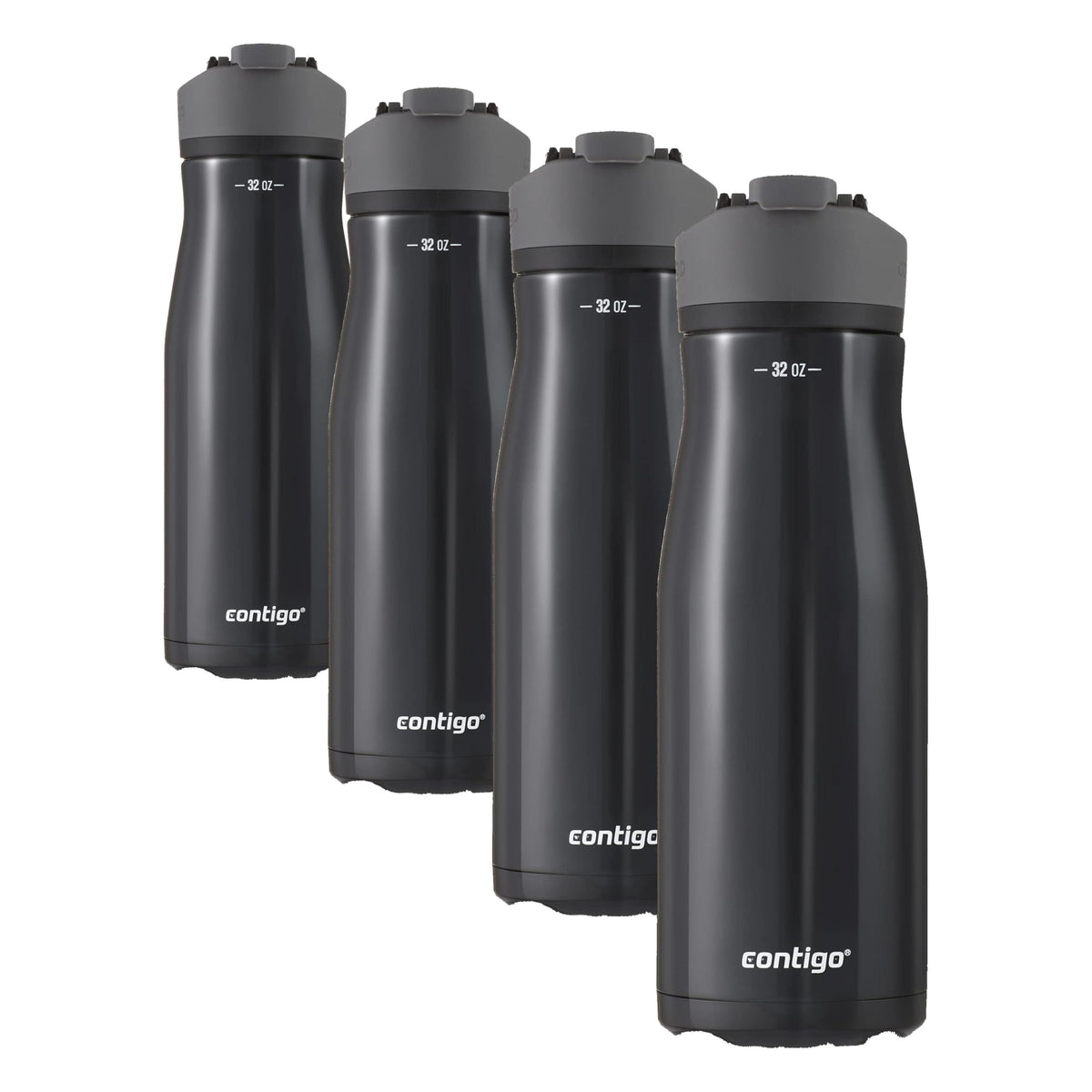 Contigo Cortland Chill 2.0 Blueberry Stainless Steel Water Bottle Vacuum-Insulated Spill-Proof Lid 24oz Ideal for Hot or Cold Drinks Interchangeable Lid Perfect for Kids & Adults