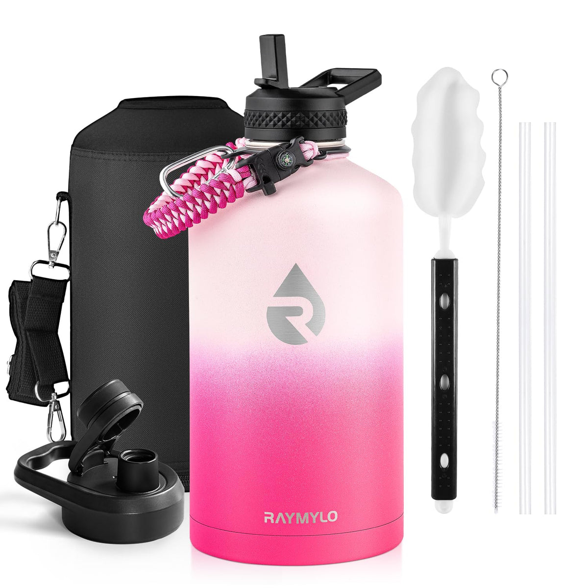 RAYMYLO Insulated Water Bottle 40 oz, Triple Wall Vacuum Stainless Steel