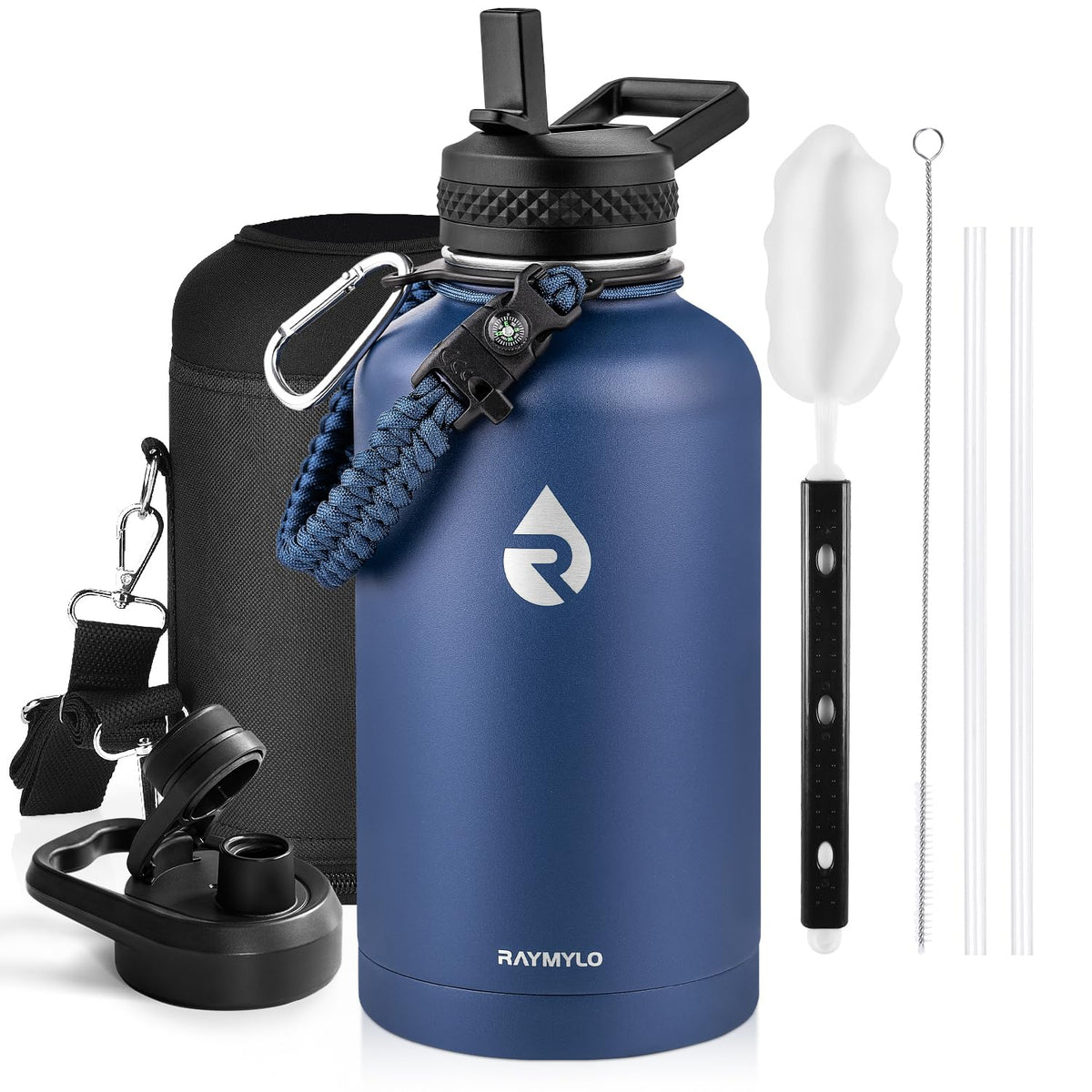 RAYMYLO Insulated Water Bottle 87 oz, Triple Wall Vacuum Stainless Steel