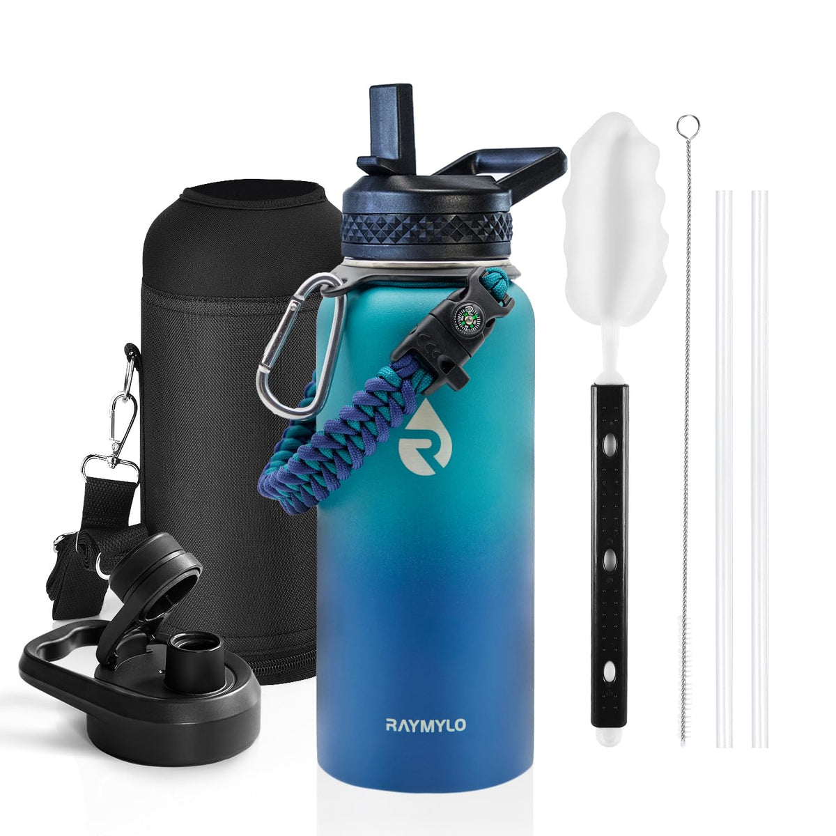 RAYMYLO Insulated Water Bottle 87 oz, Triple Wall Vacuum Stainless Steel