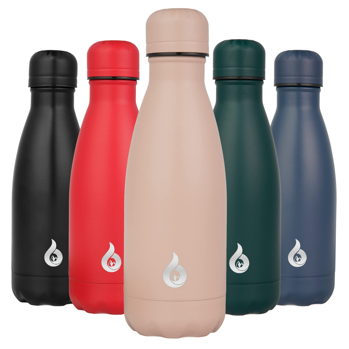 BJPKPK 12 oz Small Water Bottle, Reusable Insulated Stainless Steel Flask
