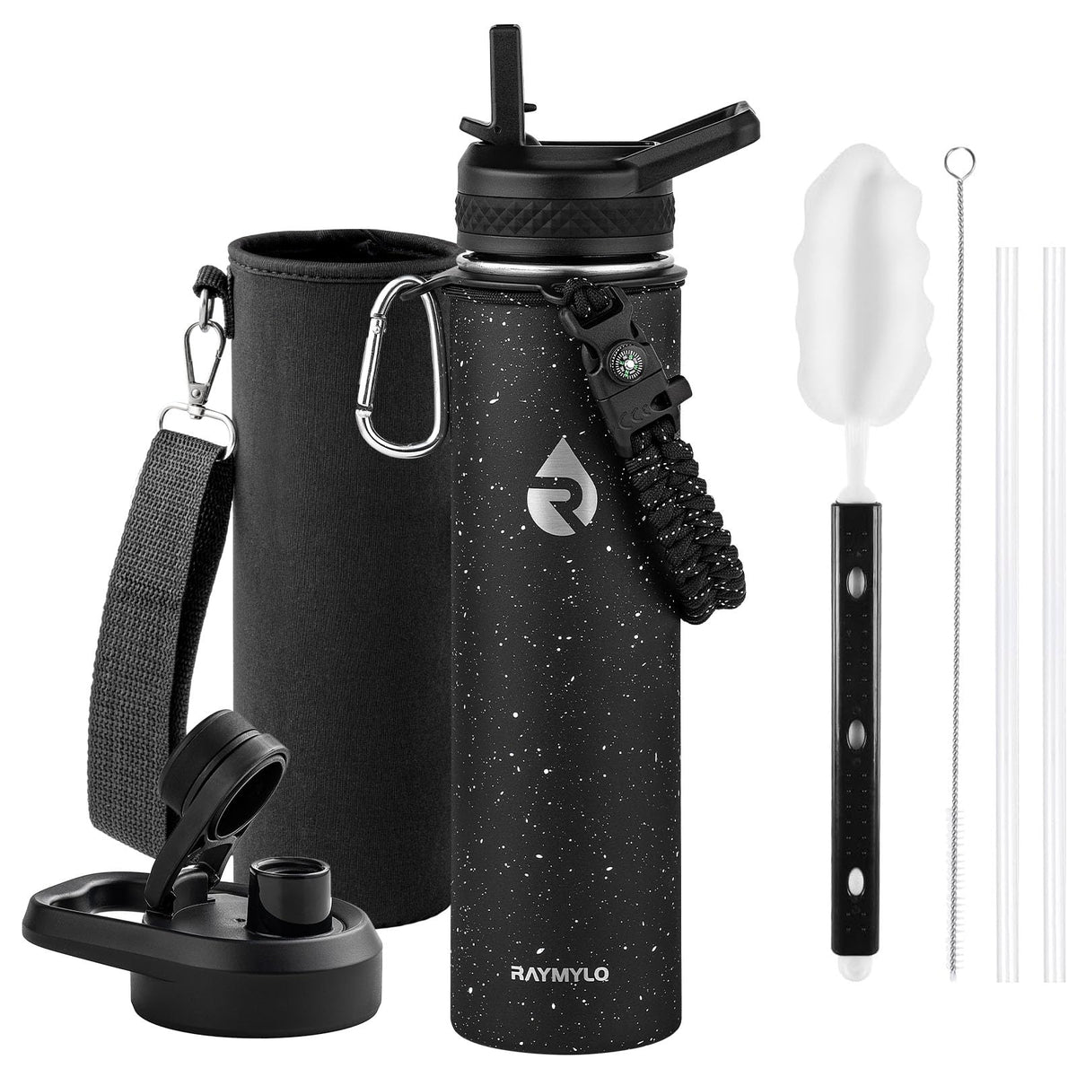 RAYMYLO Insulated Water Bottle 64 oz, Triple Wall Vacuum Stainless Steel