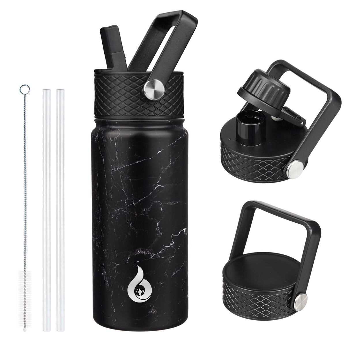 BJPKPK 64oz Insulated Water Bottle, Half Gallon Water Jug with Straw Lid