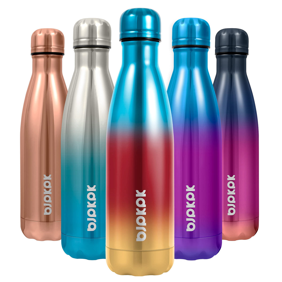 BJPKPK 12 oz Small Mini Water Bottle, Insulated Stainless Steel Flask
