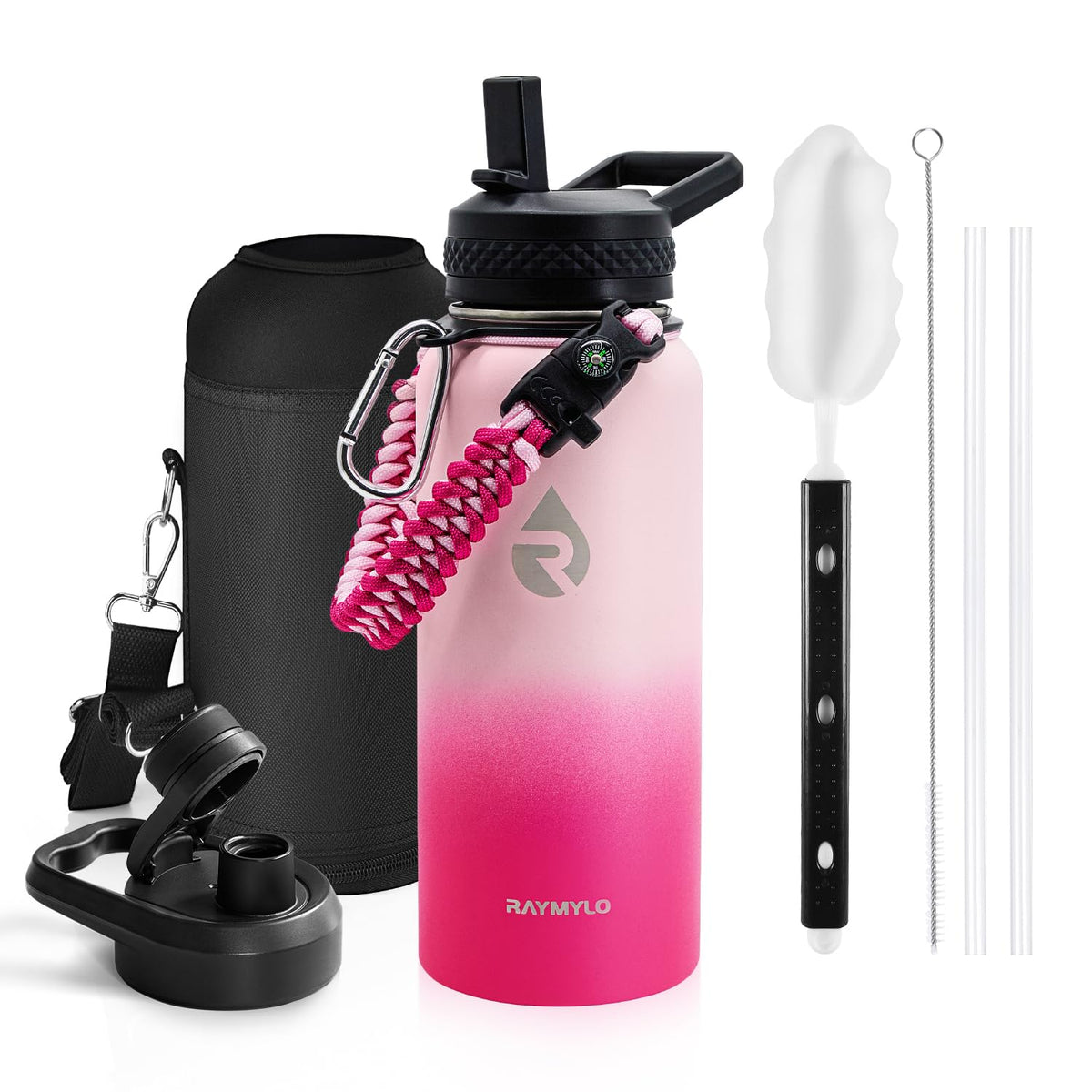 RAYMYLO Insulated Water Bottle 87 oz, Triple Wall Vacuum Stainless Steel