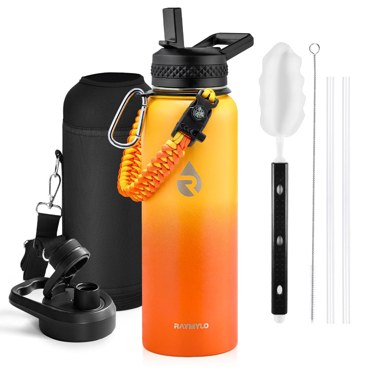 RAYMYLO Insulated Water Bottle 87 oz, Triple Wall Vacuum Stainless Steel