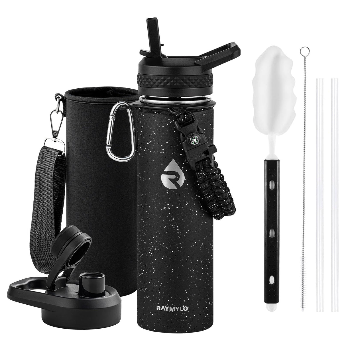 RAYMYLO Insulated Water Bottle 64 oz, Triple Wall Vacuum Stainless Steel