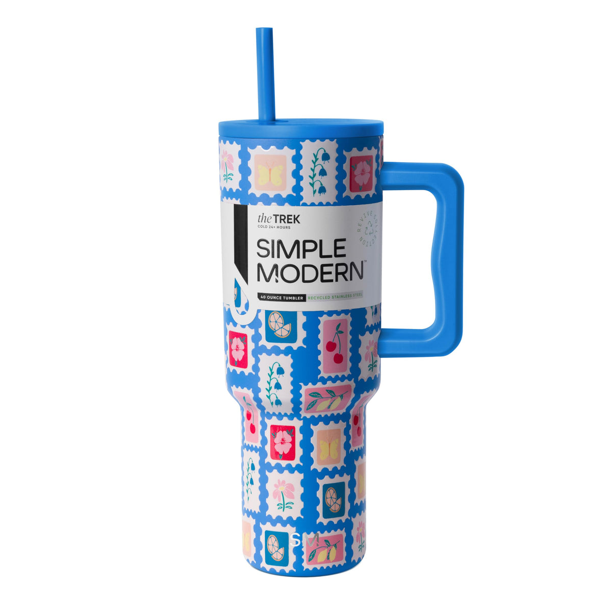 Simple Modern Tumbler with Handle and Straw | 40oz | Green