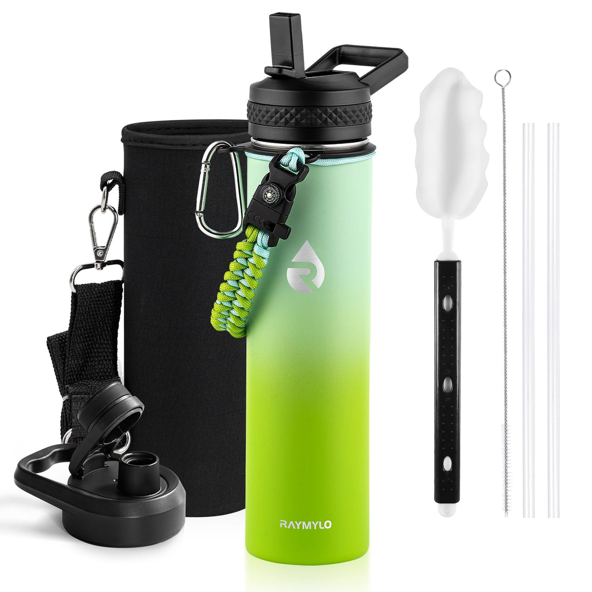 RAYMYLO Insulated Water Bottle 64 oz, Triple Wall Vacuum Stainless Steel