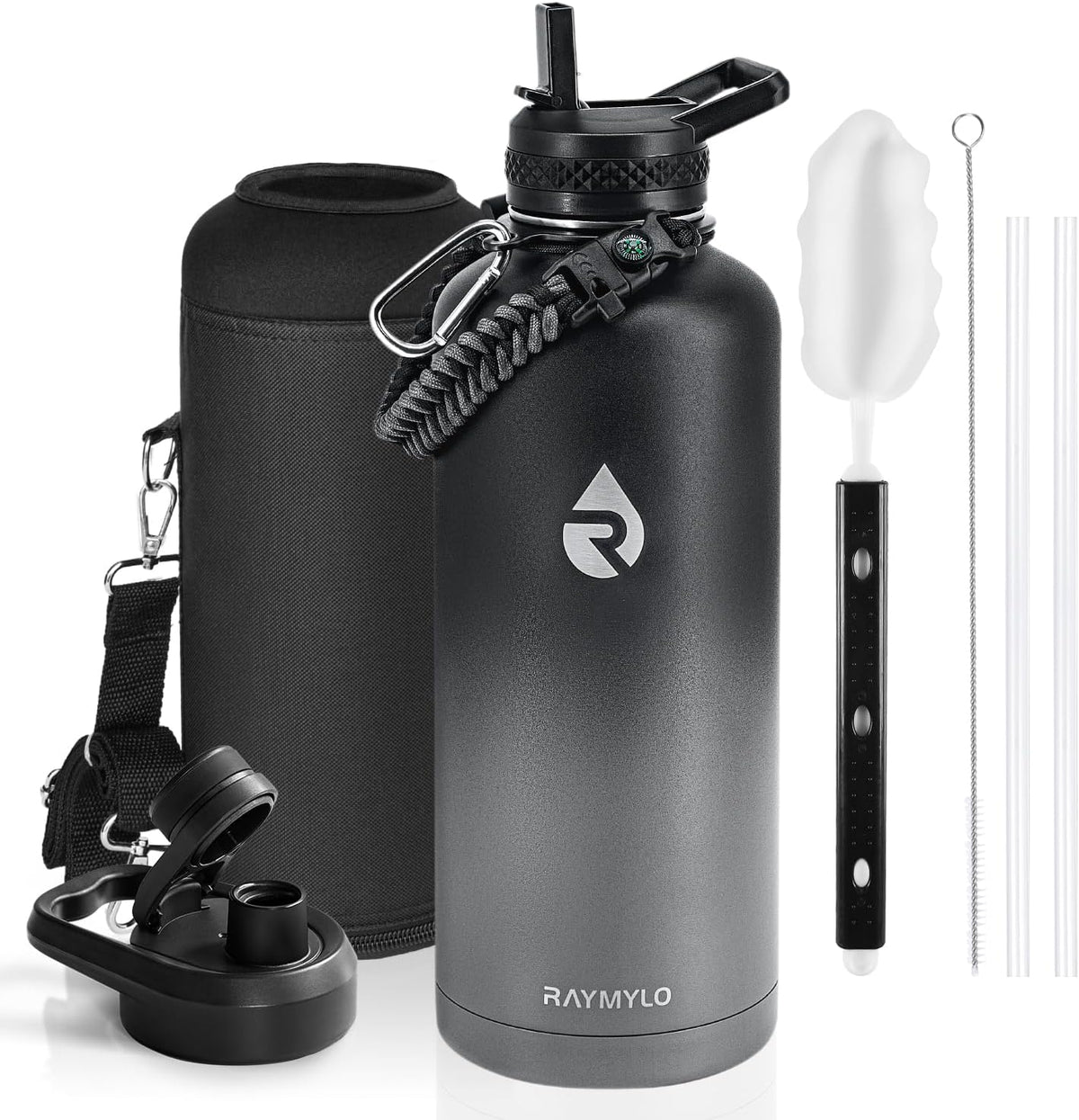 RAYMYLO Insulated Water Bottle 87 oz, Triple Wall Vacuum Stainless Steel