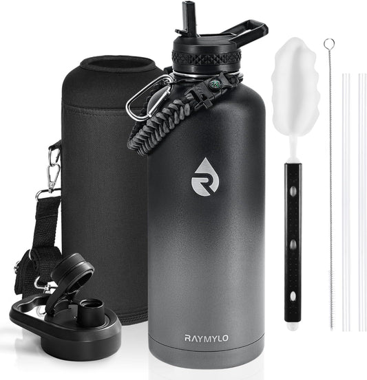 RAYMYLO Insulated Water Bottle 87 oz, Triple Wall Vacuum Stainless Steel