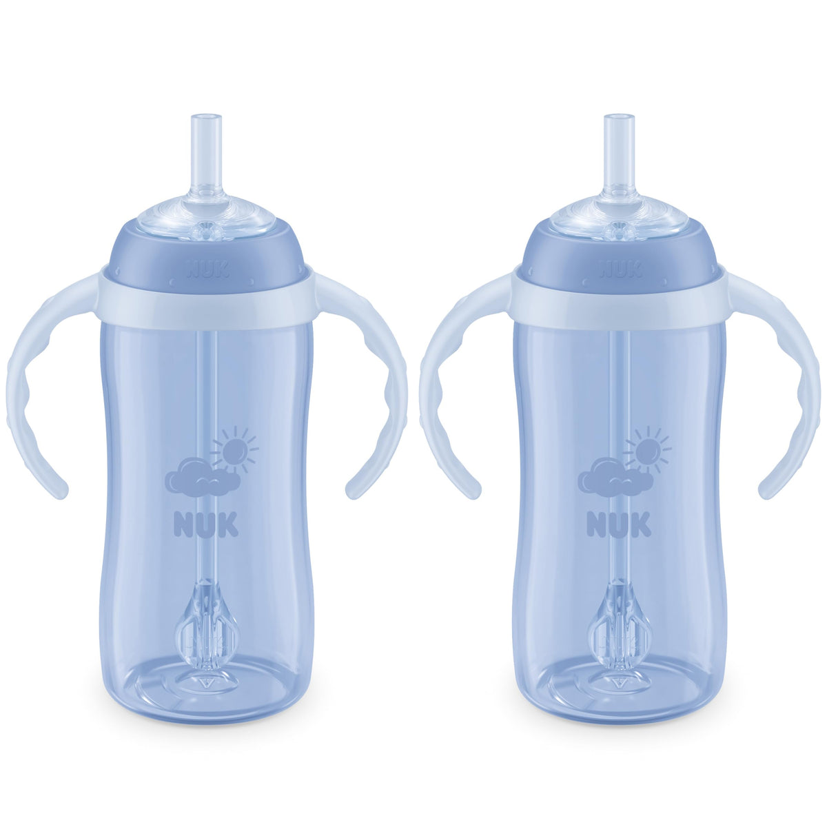 NUK Learner Straw Cup 10oz - Toddler Cup with Soft Straw for Easy Drinking Suitable for Ages 8 Months and Up