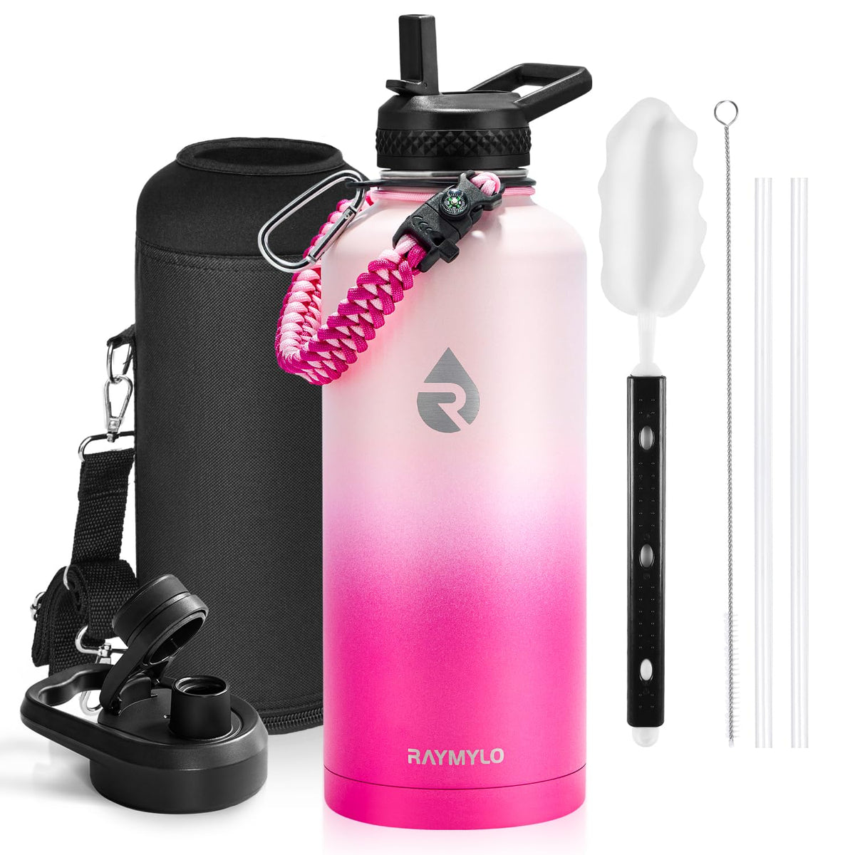RAYMYLO Insulated Water Bottle 40 oz, Triple Wall Vacuum Stainless Steel