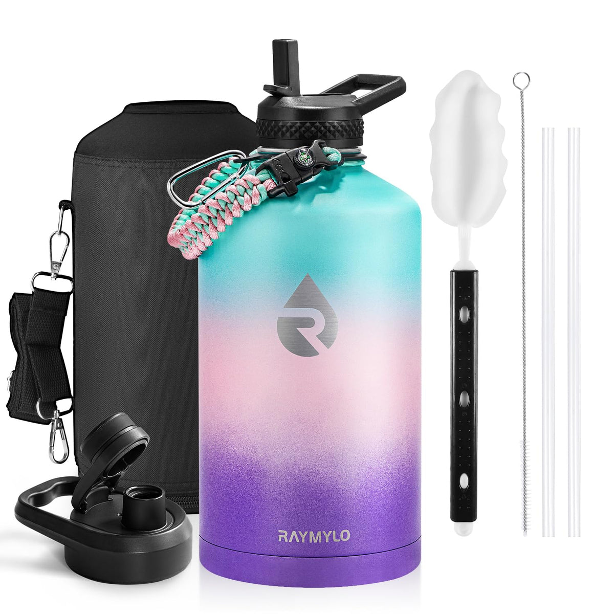 RAYMYLO Insulated Water Bottle 87 oz, Triple Wall Vacuum Stainless Steel