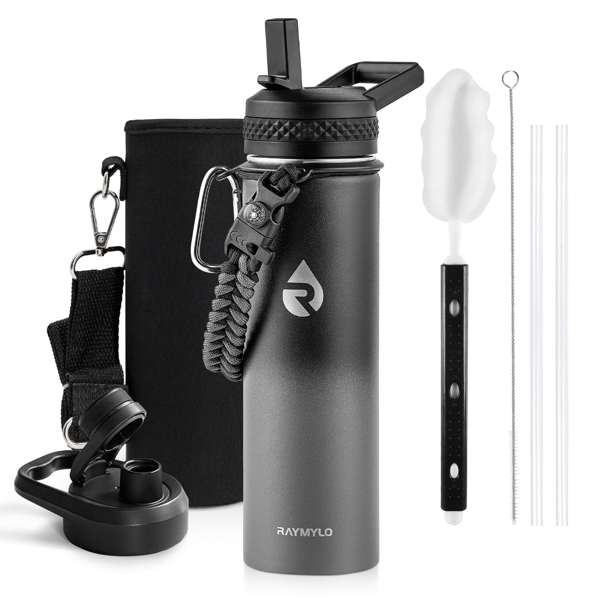 RAYMYLO Insulated Water Bottle 64 oz, Triple Wall Vacuum Stainless Steel