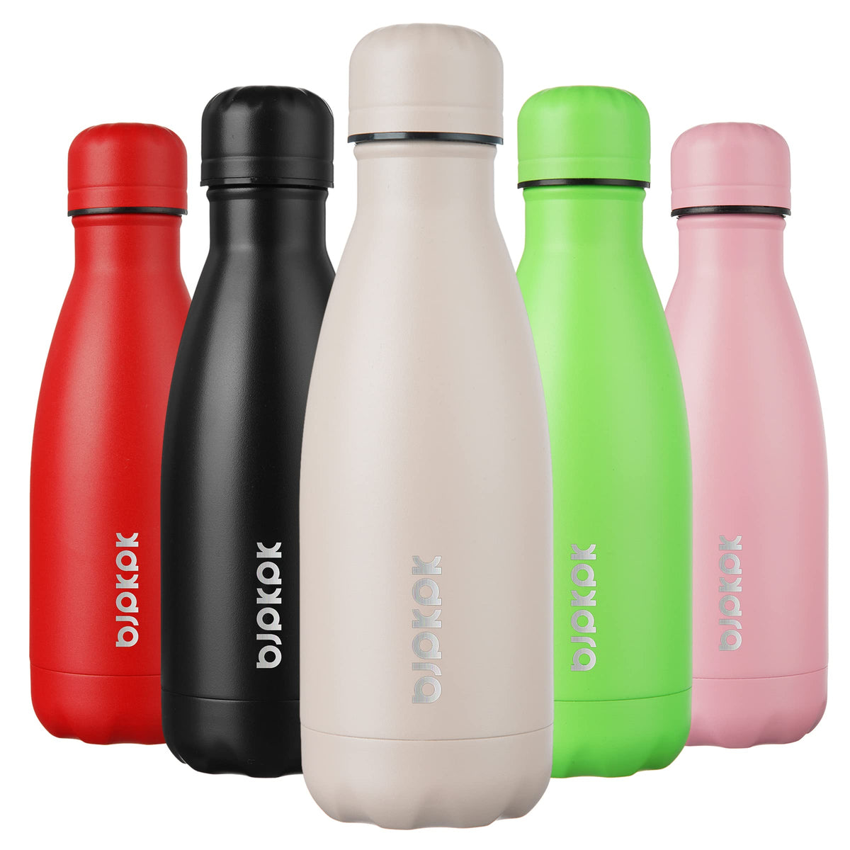 BJPKPK 12 oz Small Mini Water Bottle, Insulated Stainless Steel Flask