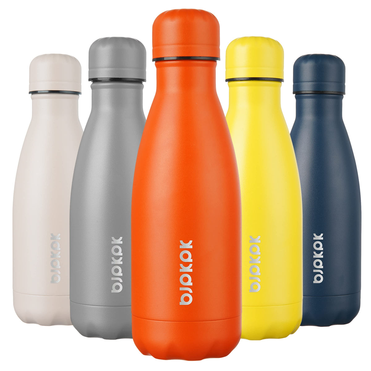BJPKPK 12 oz Small Mini Water Bottle, Insulated Stainless Steel Flask