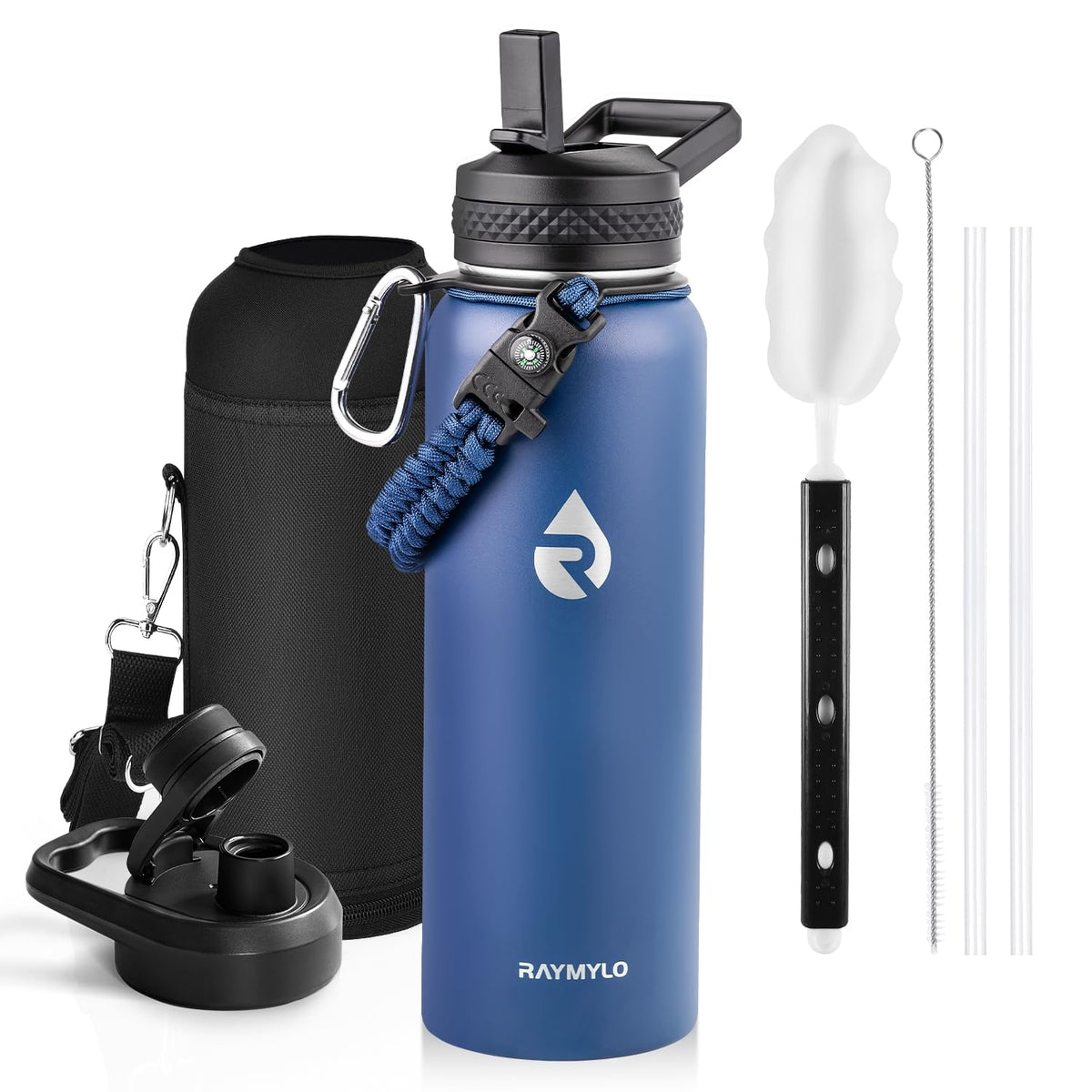 RAYMYLO Insulated Water Bottle 87 oz, Triple Wall Vacuum Stainless Steel