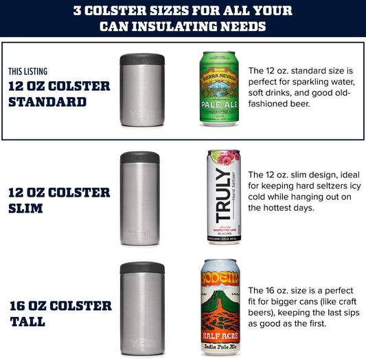 YETI Rambler 12 oz. Colster Can Insulator for Standard Size Cans, Black (NO CAN INSERT)