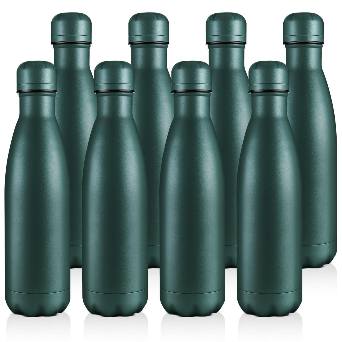 Volhoply 17oz Insulated Stainless Steel Water Bottle（Silver,1 Pack)