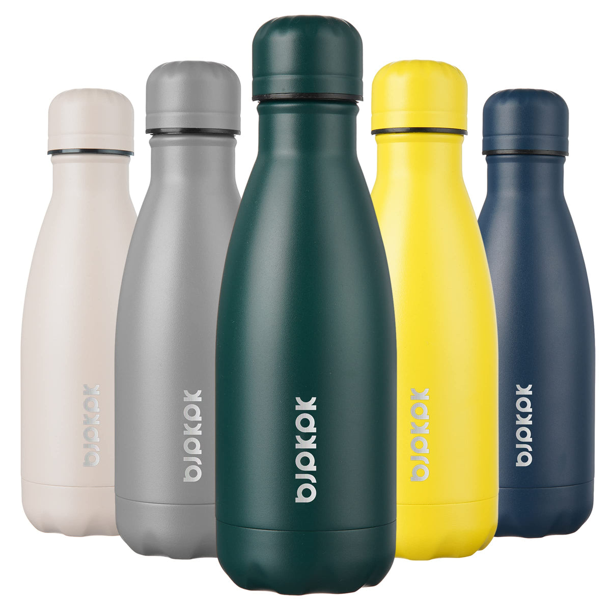 BJPKPK 12 oz Small Mini Water Bottle, Insulated Stainless Steel Flask