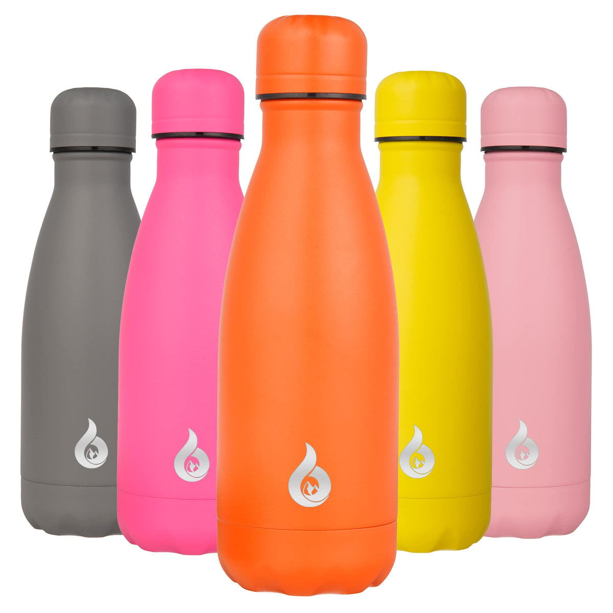 BJPKPK 12 oz Small Water Bottle, Reusable Insulated Stainless Steel Flask