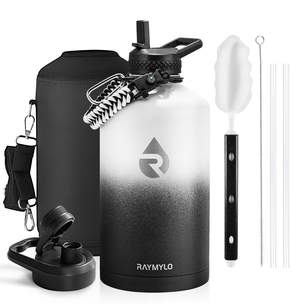 RAYMYLO Insulated Water Bottle 87 oz, Triple Wall Vacuum Stainless Steel