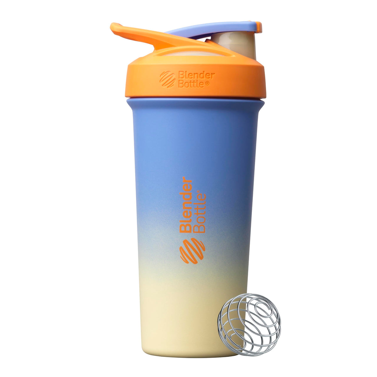 BlenderBottle Sport Flip Stainless Steel Shaker Bottle 24 oz Black
